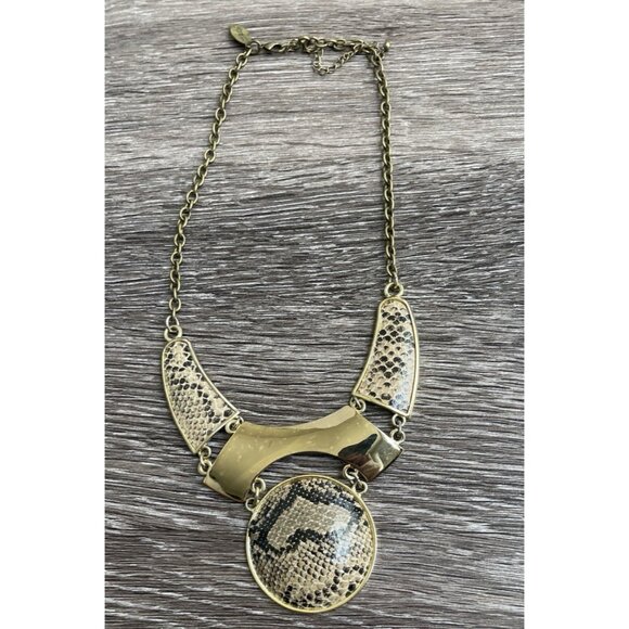 Vintage Mark By Avon Statement Necklace Snakeskin Boa Necklace Women’s Sz 20” - Picture 5 of 11